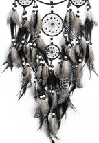 Dream Catchers,Large Dream Catchers for Bedroom Adult Black Boho Dream Catcher Tree of Life Wall Decor with Natural Healing Crystal Stone Hanging Ornament Teen Dorm Room Decor Festival Gift