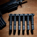 Adoreal Magnetic ABS 6 Standard AR Rack Wall Mount, AR Mag Holder for 5.56 .223 Magazines, Wall Magazine Display, Magnet AR Mag Storage Organizer