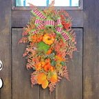 Ochine Fall Harvest Swag - Artificial Teardrop Swag for Thanksgiving, Autumn, Fall & Halloween Decor
