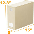 SpaceAid 2 Pack Bed Sheet Organizers and Storage, Foldable Sheet Organizer for Linen Closet, Sheets Set Folder Keeper with Window XL (Queen & King Size) Organizing Bedding Container, Beige