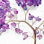 Large Dream Catcher,Sun Dream Catchers with Chakra Gemstone Agate Stone,Purple Crystal Tree Life,Dream Catcher for Girls,Dream Catchers for Adults,Home Ornaments Craft Gift (Purple)