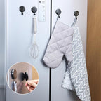 Jetec 6 Pcs Magnet Hooks Magnetic Wreath Hanger Wreath Holder for Fridge Refrigerator Metal Door Glass Door Surfaces Keys Kitchen Home Christmas Party Hanging Supplies Decoration(Silver,2.16 Inch)