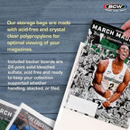 BCW Magazine Bags and Boards – (100 Pack) | Premade Resealable Magazine Protectors | Standard Size 8 ¾" x 11 ⅛" | Magazine Sleeves and Boards Pre-Loaded for Storage and Display