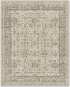 Washable 3x5 Entryway Rug, Boho Non-Slip Vintage Distress Small Rugs for Kitchen Nursery Office Bedroom, 0.3" Neutral Oriental Throw Thin Carpet with Cushioning Pad, Flaxen/Brown/Multi