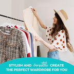 HOUSE DAY Premium Velvet Hangers 100 Pack White, Non-Slip Flocked Felt Hangers, Sturdy Clothes Hanger with 360° Rotatable Hook, Heavy Duty Durable Slim Coat Hanger for Closet Space Saving