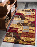 Unique Loom Barista Collection Area Rug - Kouillou (2' 2" x 6' 1" Runner, Multi/ Brown)