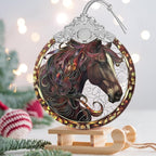Horse Stained Glass Orament - Christmas Ornament - Christmas Decorations for Tree - Holiday Present ldeas - Gift Exchange