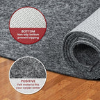 Waterproof Rug Pad, 5x8 ft Area Rug Non-Slip Carpet Pad, Non-Slip Rug Pads for All Floors and Finishes, Felt Pad for Hardwood Floors, Keeps Carpets in Place Soft and Safe