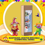 Maxyoung 8 Inch Italian Eros Porcelain Doll, Cute Triangel Clown Dolls, Vintage Figurine, Collectible Toys, Christmas Halloween Birthday Gift, Movable Joints