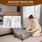 18 Pack Travel Vacuum Bags for Clothing,Compression Seal Packing Cubes for Suitcase Backpack,Vacuum Seal Bags for Clothing,Carry-on Size Space Saver Storage Bags 80% for Travel & Home（No pump）