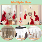 Wreath Hangers for Front Door, Wreath Hanger for Halloween Christmas Easter Decorations, Welcome Sign for Front Door, Large Adhesive Wall Hooks for Hanging Heavy Duty, Over The Door Hooks Organizer