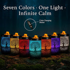 Leyoue Electric Wax Melt Warmer PTC Heating Plate with 7 Colors LED Changing Light Wax Warmer Fragrance Warmer for Home Office Gifts & Decor(Life Tree)