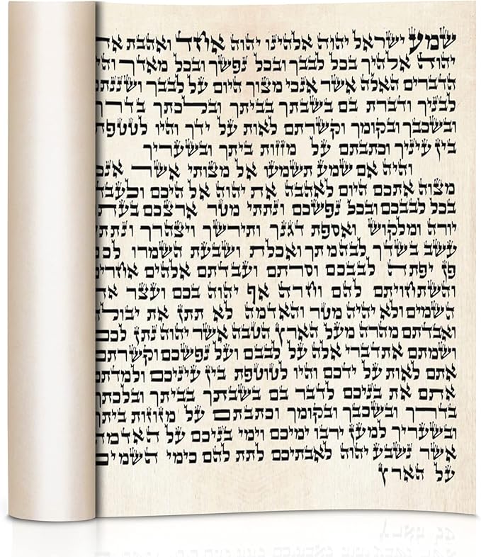 SURI Kosher Mezuzah Scroll for Door – 3 Inch Handwritten Klaf by Certified Sofer Stam, Made in Israel, Fits 4 Inch Mezuzah Case