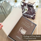 Decorative Books for Home Decor - 2 Linen Fake Books for Decorating Bookshelf, Coffee Table, Shelves - Faux Book Box for Hidden Storage and Decoration - Modern Neutral Design Fits Any Home Aesthetic