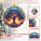 Tree of Life Stained Glass Christmas Ornament, Christmas Tree Decoration, Gift for Holidays