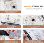Fast-Charging Wireless Pump and 9 Pack Vacuum Compression Storage Bags,Multi-Size Combo 70% Space Saving for Clothing, Bedding & Seasonal Storage & Space Saver for Luggage
