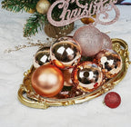 Emopeak 12Pcs Christmas Balls Ornaments for Xmas Christmas Tree - 4 Style Shatterproof Christmas Tree Decorations Hanging Ball for Holiday Wedding Party Decoration