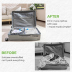 Vacuum Storage Bags for Travel - 9 Pack Compression Packing with Wireless Electric Pump for Luggage Vacuum Seal Bags for Clothes Suitcase Space Saver Organizer 3 XSmall/3 Small/3 Medium