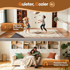 Veken Non Slip Cushioned Rug Pad Gripper 2 x 4 Ft, Felt and Silicone Backing, 1/4 inch Thick Carpet Liner for Hardwood Floors and Finishes, Under Area Rugs Anti Skid Mat, Keep Rugs Safe and in Place