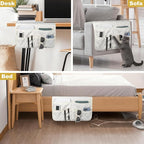Remote Control Holder for Recliner,Non Slip Armchair Caddy,Sofa Armrest Storage Organizer for Recliner Couch With 6 Pockets for TV Remote,Cell Phone,Magazine