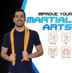 Resistance Bands - 16 Feet Long - 88 lbs Resistance - Strength Training Bands - Elastic Workout Bands - Wrestling Resistance Bands - Fitness & Home Workout Equipment - Resistance Training