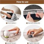 12 Pack Vacuum Bags for Travel with Rechargeable Air Pump Equipped LED Light,Vacuum Travel Bags,Vacuum Storage Bags (4L+4M+4S),80% Space Saver Vacuum Seal Bags for Blankets,Comforters,Luggage