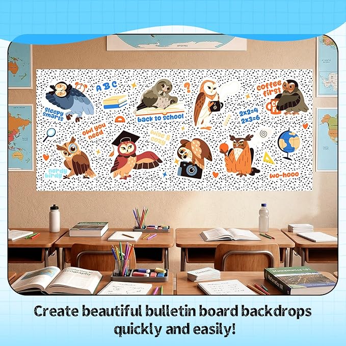 Hahafelt 1.3x39 ft Fabric Bulletin Board Roll Dalmatian Bulletin Board Spotted Dog Non-Woven Reusable Waterproof Erasable Wrinkle Resistant Fabric Roll for Background Decor DIY Craft