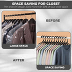 Utopia Home Clothes Hangers - Standard Plastic Hangers Space Saving - Durable Coat Hangers 50 Pack (Grey)