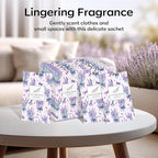 MYARO 20 Pack Lavender Scented Sachets - Drawer & Closet Air Freshener Bags, Natural Odor Eliminator for Car, Home, Bedroom, Office & Travel