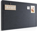 Fluxynara Bulletin Board,35.4" x 23.6" Cork Board Alternative with 12 Safe Removable Adhesive Tabs, Foldable Felt Pin Board for Home Office, Classroom, Bedroom,Entryway for Walls—Navy Blue