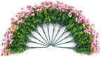 Artificial Flowers for Outdoors Daisy 12 Bundles for Home Decoration, Faux Flower Fake Plants Outside Decoration with Eucalyptus UV Resistant for Planter Porch Patio Yard Garden Pink