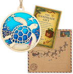 Sea Turtle Ornament, Turtle Ornament 2026, Unique Turtle Gifts for Women, Coastal Christmas Ornaments, Handmade Ocean Decor, Beach Themed Christmas Ornaments, Special Idea