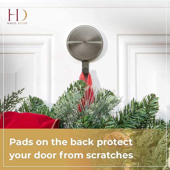 Haute Decor Attract Magnetic Hanger, 1 Pack - Strong Magnet Hook for Metal Doors and Surfaces