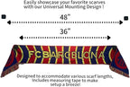 Magnetic Sports Scarf Wall Display (Blue)