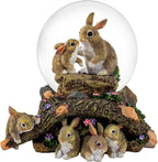 85 MM Bunny Family Playmates Water Globe