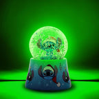 Disney Lilo & Stitch Santa Stitch Mini Light-Up Snow Globe with Swirling Glitter Display | 3 Inches Tall