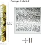 Metal Mezuzah, Exquisite Jerusalem Enamel Mezuzah