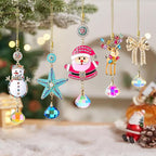 5Pcs Hanging Ornaments for Christmas Tree Mix Color Christmas Decor Set Thanksgiving Xmas Wedding Party Gifts Crystal Suncatchers Indoor Home Decor