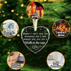 BSQUIELE Christmas Ornament for Friend - Friend Ornament for Women - Maybe I Can't Stop The Downpour -Friendship Gifts, Friend in Need, Send Love to Sister, Bestie Gift, Thinking of You Gift