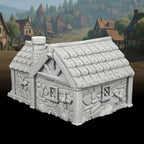 Medieval Scenery – 25mm Scale Unpainted Tabletop RPG Terrain, Premium Map Props for Trench Crusade & Dungeons and Dragons – Medieval Village I AF1124I