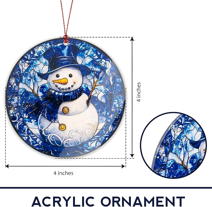 Snowman Christmas Ornaments 2026, Cute Snow Man Christmas Decoration, Tree Decorations Hanging Ornament, Snow Man Decor, Christmas Ornaments Home Decor, Unique Snowman Gifts for Women Men