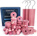 Cedar Blocks for Clothes Storage, Cedar Wood Chips and Balls for Drawer 60PCS, Closet and Kitchen Freshener, 100% Natural Cedar Blocks