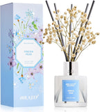 Airkeep Reed Diffuser Set,3.38 fl oz (100 ml) - Freesia Pear Oil Diffusers with 8 Reed Sticks, Home Fragrance Reed Diffuser for Bathroom Shelf Decor