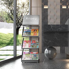 foldable brochure display stand,magazine holder for exhibition and trade show,Office magazine rack