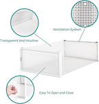 PARANTA 8-Piece Boot and 12-Piece Shoe Storage Box, Stackable Clear Plastic Shoe Box, Space-Saving Shoe Organizer for Boots, Sneakers, and High Heels, Clear