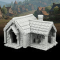 Medieval Scenery – 25mm Scale Unpainted Tabletop RPG Terrain, Premium Map Props for Trench Crusade & Dungeons and Dragons – Medieval Village I AF1124I
