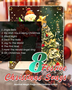 Christmas Snowman Snow Globe Light up Lantern with 8 Songs, 10.83" White Christmas Snow Globes for Kids Adults, 6H Timer & Dual Power, Snowglobes Christmas Decorations Indoor, Gifts for Women Men