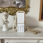 Decorative Books for Home Decor, White Faux Books for Decoration, Rustic Farmhouse Stacked Display Books (Our Life Our Story Our Home)