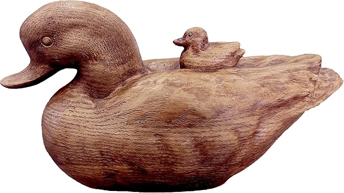 Hymmah Duck Home Decor Statue Rustic Home Decorations for Living Room, Boho Sculpture Resin Animal Collectible Figurines for Indoor Decor
