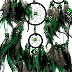 Dream Catchers, Green Leaf Weed Dreamcatcher Wall Hanging Ornament for Bedroom Living Room Apartment Wedding Party Decor, Festival Blessing Gift (Leaf-L)